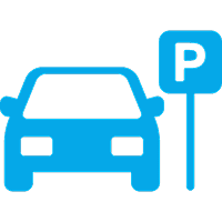 Ikon Fitur SnapHeaven: Lokasi strategis dan mudah diakses. Parkir dijamin luas