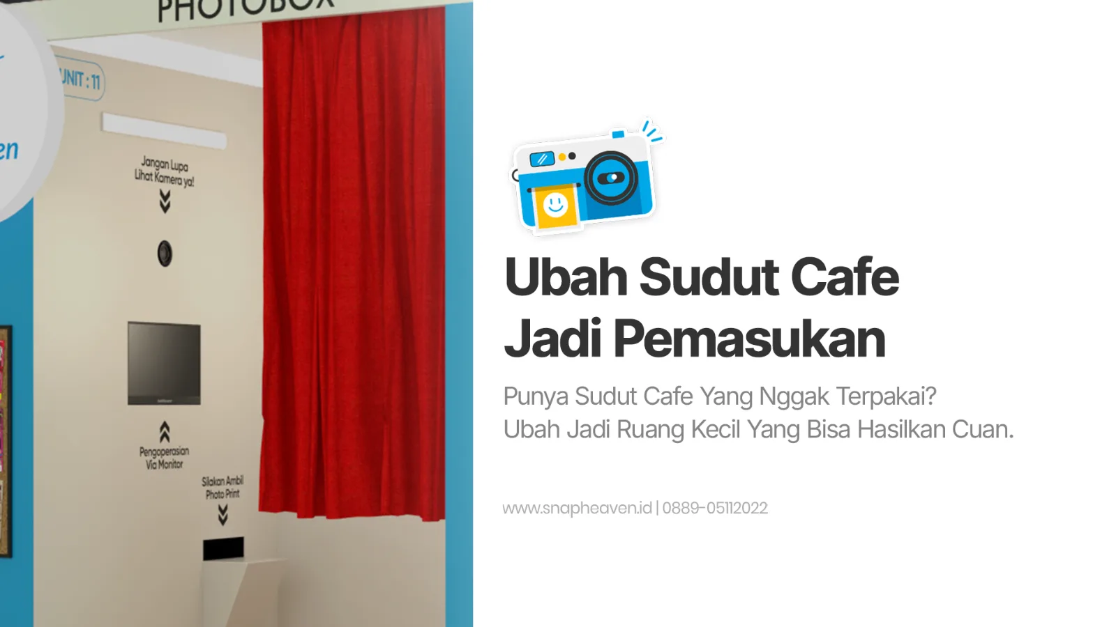 Sudut Kosong di Cafe Bisa Jadi Pemasukan Tambahan