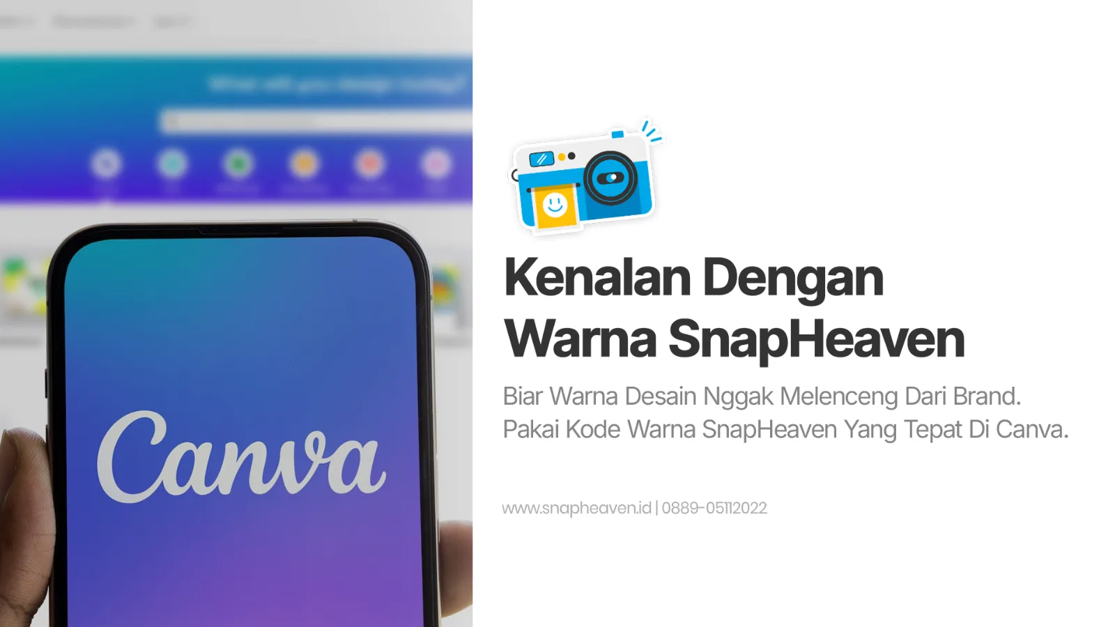 Warna Brand SnapHeaven dan Cara Pakainya di Canva