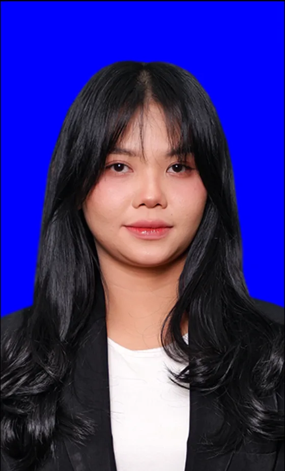 Contoh latar pas foto Biru