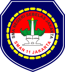 Logo SMAN 11 Bekasi, partner SnapHeaven Studio